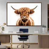 637908607-MGV-FC-93X47-3P_Black-Highland Cow Wall Art Print – Rustic Farmhouse Animal Portrait, Scottish Highland Cattle Canvas, Modern Country Wall Decor for