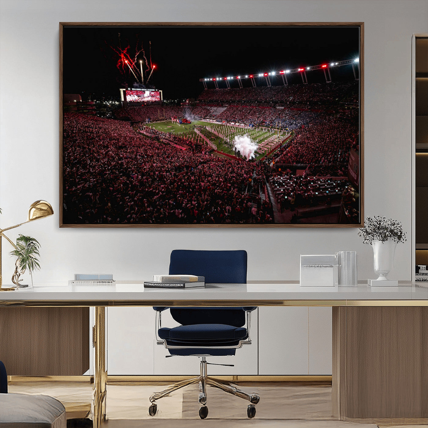 60690191-MGV-CV-36X24-William Brice Stadium Wall Art – Baseball Artwork Print for Game Room, Basement, Dorm or Office Wall Decor