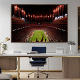 73358115-MGV-CV-36X24-Tennessee Volunteers Wall Art – Neyland Stadium Fireworks Night Game Canvas Print, Vols Football Checkerboard Endzone Sports Decor