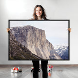 74506434-MGV-CV-36X24-El Capitan Wall Art Canvas Print, Framed Yosemite Cliff Art Picture Print, Sierra Nevada Perfect Sierra Minimalism Decor Artwork