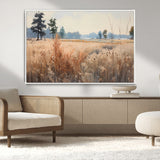 98822-MGV-CV-36X24-Autumn Meadow Wall Art – Tranquil Grassland Landscape Canvas Print, Rustic Country Decor for Living Room, Bedroom or Farmhouse