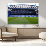 59508-MGV-CV-36X24-Chelsea Stadium Wall Art – Stamford Bridge Football Arena Canvas Print, Iconic Soccer Artwork for Living Room, Office, Game Room