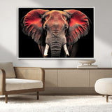 54719-MGV-CV-36X24-Elephant Wall Art – Majestic African Elephant Canvas Print, Wildlife Safari Animal Decor for Living Room, Bedroom, Office or Man