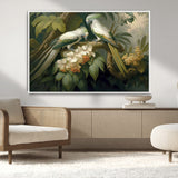 84047-MGV-CV-36X24-Tropical Birds Wall Art – Elegant Botanical Canvas Print, Exotic Nature Decor for Living Room, Bedroom or Office