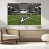14834-MGV-CV-36X24-Dallas Att Stadium Wall Art Canvas Print, Framed Texas NFL Stadium Art Picture Print, American Football Stadium Perfect Sports