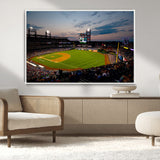 17415-MGV-CV-36X24-Philadelphia Phillies Stadium Wall Art Canvas Print, Framed Citizens Bank Park Art Picture Print, Phillies Stadium Field Perfect