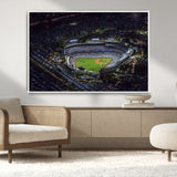 16515-MGV-CV-36X24-Dodgers Stadium Wall Art Canvas Print, Framed Baseball Stadium Art Picture Print, Dodgers Field Perfect Sport Room Decor Artwork
