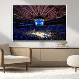20491-MGV-CV-36X24-Madison Square Garden Wall Art Canvas Print, Framed New York Stadium Art Picture Print, MSG Stadium Perfect Sport Room Decor