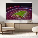 11343-MGV-CV-36X24-Bryant-Denny Stadium Wall Art – Panoramic Alabama Crimson Tide Football Field Canvas Print, Game Day Decor for Office, Man Cave or