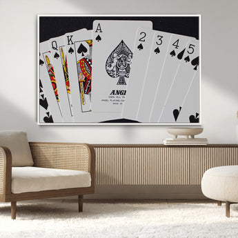 56787-MGV-CV-36X24-Playing Cards – Classic Poker Deck with Spades, Standard Size Durable Casino Quality Card Set for Magic Tricks, Blackjack, Bridge,