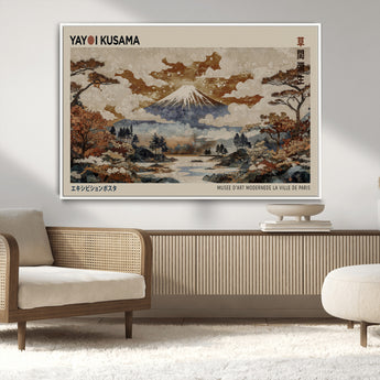 11778299-MGV-CV-36X24-Japanese Landscape Wall Art – Mount Fuji Canvas Print, Asian Inspired Nature Decor for Living Room, Bedroom, Office or Studio