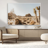 62783269-MGV-CV-36X24-Joshua Tree Wall Art – Desert Landscape Photography Canvas Print, Southwest Nature Artwork Rustic Home Decor for Living Room,
