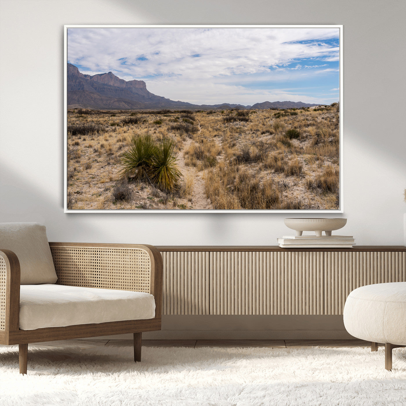 21606563-MGV-CV-36X24-Desert Mountain Wall Art – Southwest Landscape Photography Canvas Print, Rustic Nature Artwork Scenic Western Decor for Living