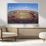 29492070-MGV-FC-36X24_White-William Brice Stadium Canvas Wall Art – Football Game, Stadium Crowd, Fans, Energy, Team Spirit, Daytime Outdoor Event Print for