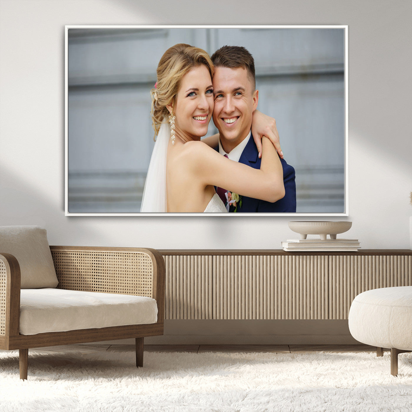 CSTM6030-MGV-CV-36X24-Custom Canvas Wall Art – Personalized Photo Print for Wedding, Anniversary or Gift, Ready to Hang Canvas for Home Decor