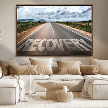 50743-MGV-CV-36X24-Healing Road Wall Art – Motivational Highway Canvas Print, Inspirational Journey Decor for Office, Gym or Living Room
