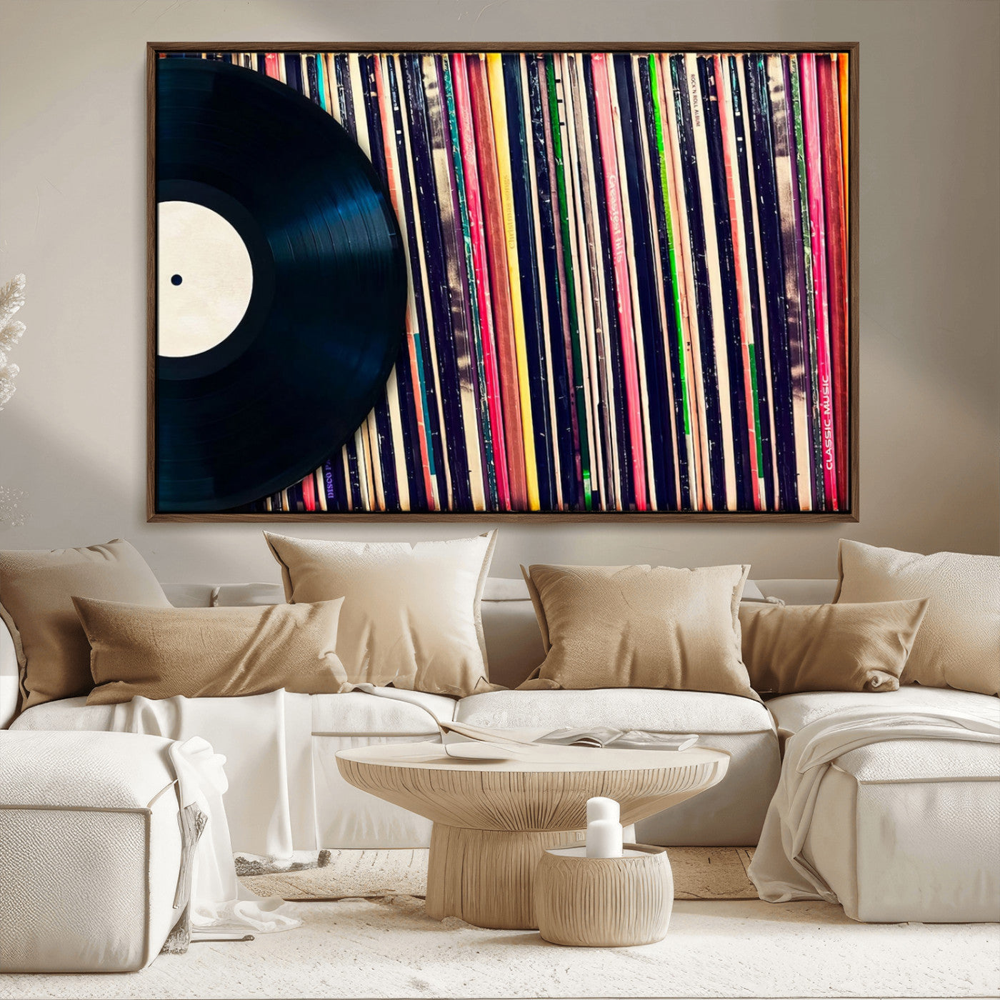 45029-MGV-CV-36X24-Misty Pine Forest Wall Art – Black and White Landscape Canvas Print, Foggy Trees Nature Photography, Modern Minimalist Decor for