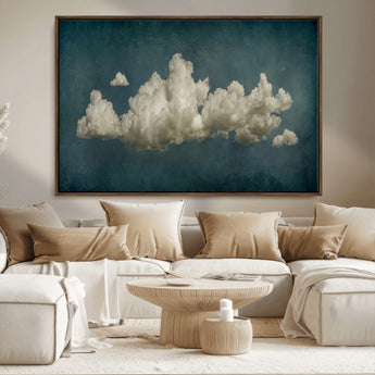 18162-MGV-FC-36X24_Walnut-Ethereal Cloud Wall Art – Panoramic Sky Canvas Print, Dreamy Atmospheric Decor for Bedroom, Living Room or Office