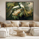 84047-MGV-CV-36X24-Tropical Birds Wall Art – Elegant Botanical Canvas Print, Exotic Nature Decor for Living Room, Bedroom or Office