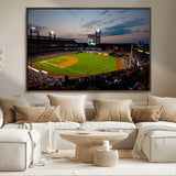 17415-MGV-CV-36X24-Philadelphia Phillies Stadium Wall Art Canvas Print, Framed Citizens Bank Park Art Picture Print, Phillies Stadium Field Perfect