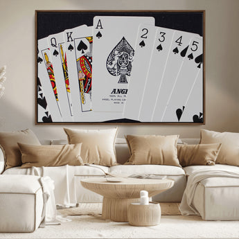 56787-MGV-CV-36X24-Playing Cards – Classic Poker Deck with Spades, Standard Size Durable Casino Quality Card Set for Magic Tricks, Blackjack, Bridge,