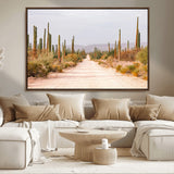 30742780-MGV-CV-36X24-Desert Cactus Wall Art Canvas Print, Framed Southwestern Art Picture Print, Bohemian Western Perfect Southwestern Boho Decor