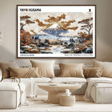 80111817-MGV-CV-36X24-Japanese Landscape Wall Art – Mount Fuji Autumn Canvas Print, Asian Inspired Nature Decor for Living Room, Bedroom, Office or