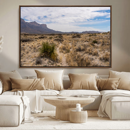 21606563-MGV-CV-36X24-Desert Mountain Wall Art – Southwest Landscape Photography Canvas Print, Rustic Nature Artwork Scenic Western Decor for Living