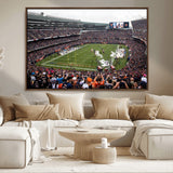 18347149-MGV-CV-36X24-Soldier Field Wall Art – Chicago Bears Football Stadium Canvas Print, Game Day Sports Decor for Man Cave, Bar, Office, or Living