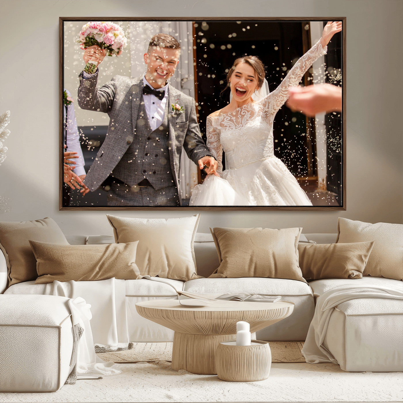 CSTM914-MGV-CV-36X24-Framed Create Your Canvas Print - Personalized Wall Art for Home Decor Wall Art Print, Create Your Own Photo Canvas Print