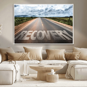 50743-MGV-CV-36X24-Healing Road Wall Art – Motivational Highway Canvas Print, Inspirational Journey Decor for Office, Gym or Living Room