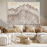 67528-MGV-CV-36X24-Wood Ring Wall Art Canvas Print, Framed Tree Ring Art Picture Print, Rustic Tree Ring Perfect Neutral Boho Decor Artwork