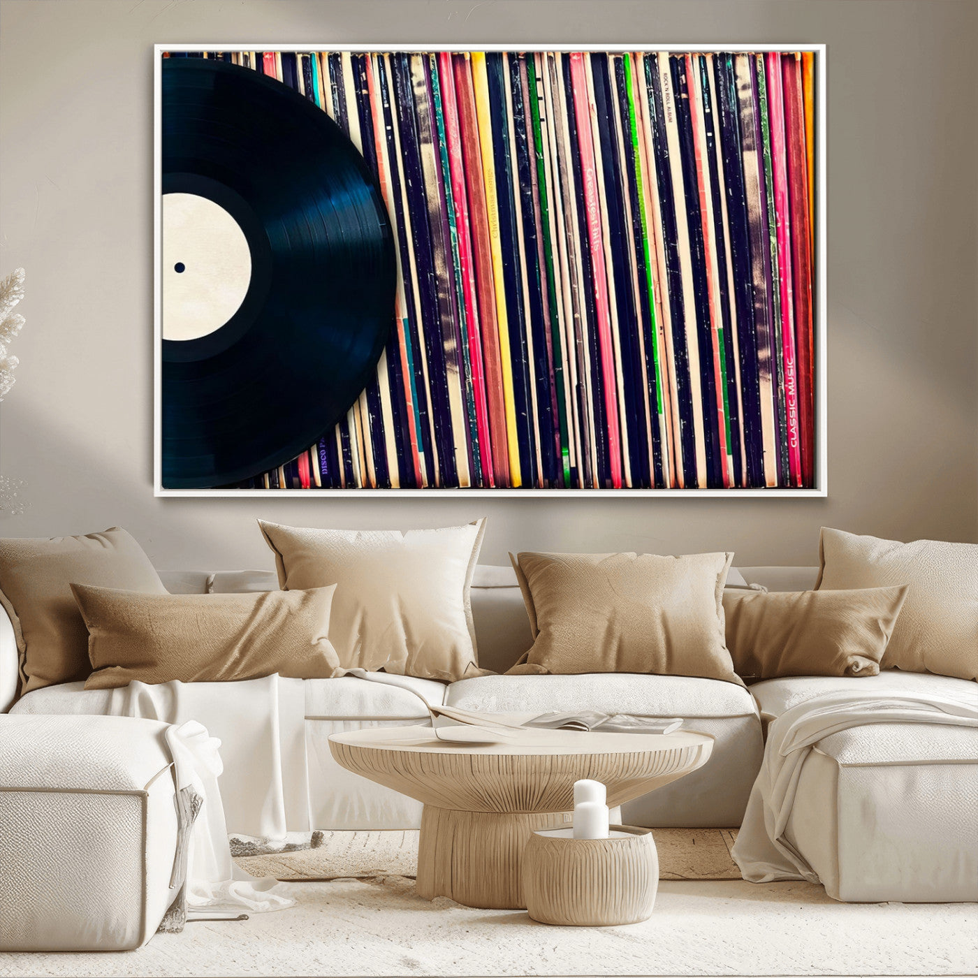 45029-MGV-CV-36X24-Misty Pine Forest Wall Art – Black and White Landscape Canvas Print, Foggy Trees Nature Photography, Modern Minimalist Decor for