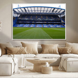 59508-MGV-CV-36X24-Chelsea Stadium Wall Art – Stamford Bridge Football Arena Canvas Print, Iconic Soccer Artwork for Living Room, Office, Game Room