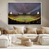 72404-MGV-CV-36X24-Michigan Wolverine Stadium Wall Art Canvas Print, Framed Michigan Stadium Art Picture Print, Football Stadium Perfect Sport Room
