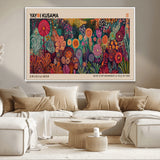 51280-MGV-CV-36X24-Abstract Yayoi Kusama Wall Art Canvas Print, Framed Japanese Wabi Sabi Art Picture Print, Yayoi Kusama Perfect Abstract Modern