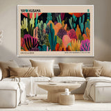 45711-MGV-CV-36X24-Yayoi Kusama Wall Art Canvas Print, Framed Abstract Yayoi Kusama Art Picture Print, Japanese Wabi Sabi Perfect Modern Abstract