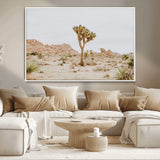 67109959-MGV-CV-36X24-Joshua Tree Wall Art Canvas Print, Framed Neutral Desert Art Picture Print, Earthy Landscape Perfect Neutral Boho Decor Artwork