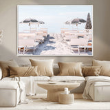 67623952-MGV-CV-36X24-Minimalist Beach Wall Art Canvas Print, Framed Pastel Sand Art Picture Print, Beach Aesthetic Perfect Coastal Minimalist Decor