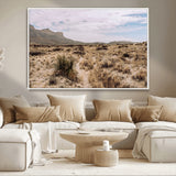 20681831-MGV-CV-36X24-Desert Landscape Wall Art – Southwestern Mountain Canvas Print, Rustic Western Nature Photography Decor for Living Room, Office,