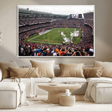 18347149-MGV-CV-36X24-Soldier Field Wall Art – Chicago Bears Football Stadium Canvas Print, Game Day Sports Decor for Man Cave, Bar, Office, or Living