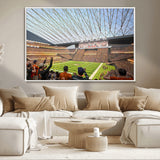 81960112-MGV-CV-36X24-Futuristic Football Stadium Wall Art – Modern Dome Arena Canvas Print, Chicago Bears Concept Design Sports Decor for Man Cave or