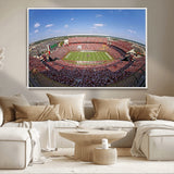 29492070-MGV-CV-36X24-William Brice Stadium Canvas Wall Art – Football Game, Stadium Crowd, Fans, Energy, Team Spirit, Daytime Outdoor Event Print for