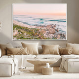 27332135-MGV-CV-36X24-Coastal Sunset Wall Art – Ocean Waves and Rocky Shore Canvas Print, Scenic Seaside Photography Decor for Bedroom, Living Room,