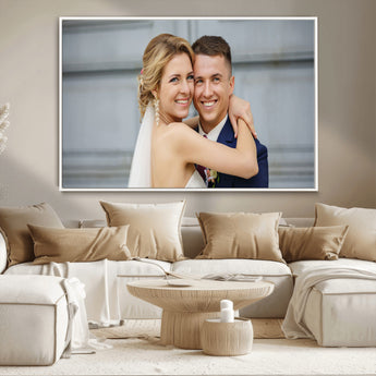 CSTM6030-MGV-CV-36X24-Custom Canvas Wall Art – Personalized Photo Print for Wedding, Anniversary or Gift, Ready to Hang Canvas for Home Decor