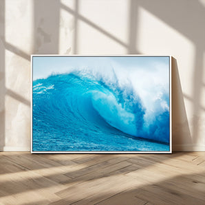 13117-MGV-CV-36X24-Ocean Wave Wall Art – Dynamic Blue Surf Canvas Print, Coastal Beach Decor for Living Room, Bathroom, Office, or Beach House