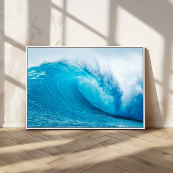 13117-MGV-CV-36X24-Ocean Wave Wall Art – Dynamic Blue Surf Canvas Print, Coastal Beach Decor for Living Room, Bathroom, Office, or Beach House