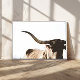 35866-MGV-CV-36X24-Texas Longhorn Wall Art – Rustic Western Bull Canvas Print, Farmhouse Animal Photography Decor for Living Room, Office, or Ranch