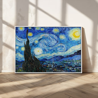 39177-MGV-CV-36X24-Starry Night Wall Art – Vincent van Gogh Famous Painting Canvas Print, Timeless Starry Sky Decor for Living Room, Bedroom or