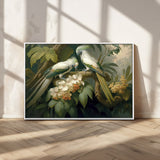84047-MGV-CV-36X24-Tropical Birds Wall Art – Elegant Botanical Canvas Print, Exotic Nature Decor for Living Room, Bedroom or Office
